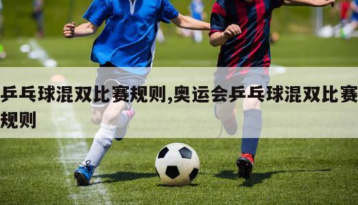 乒乓球混双比赛规则,奥运会乒乓球混双比赛规则-图1