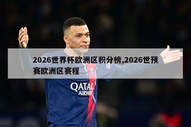 2026世界杯欧洲区积分榜,2026世预赛欧洲区赛程-图1