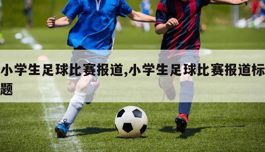 小学生足球比赛报道,小学生足球比赛报道标题-图1