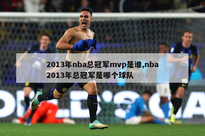 2013年nba总冠军mvp是谁,nba2013年总冠军是哪个球队-图1